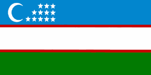 flag uzbekistana